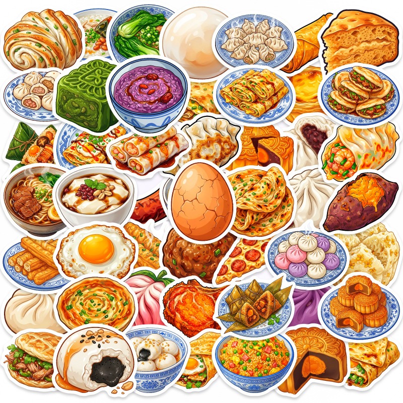 Food Or Snacks - 50pcs Chinese Food Diary, Non-duplicate Chinese
