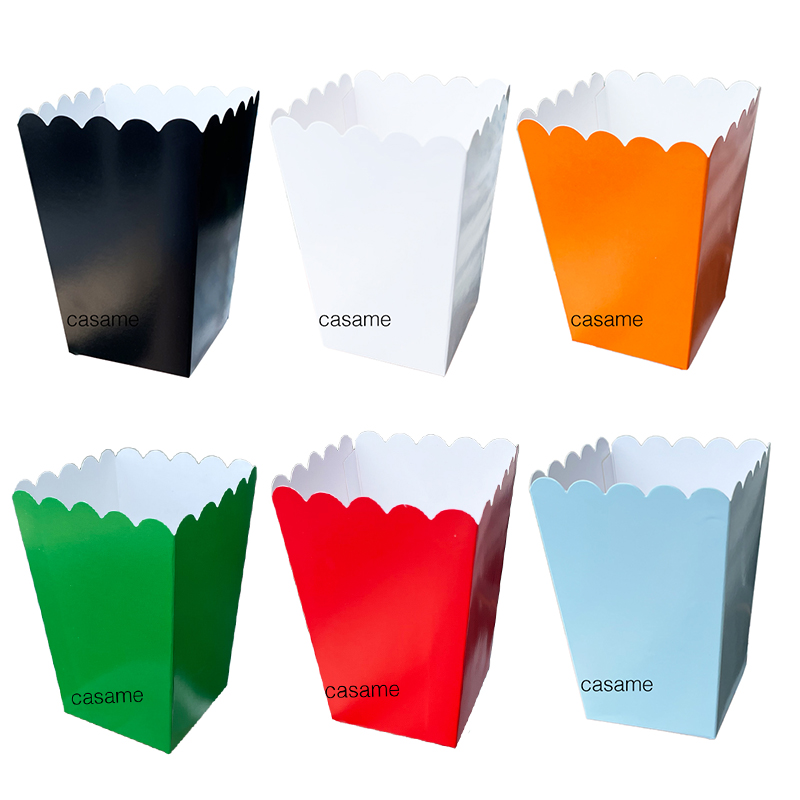 Food Day Snacks - 12pcs Paper Candy Cartons Popcorn Box