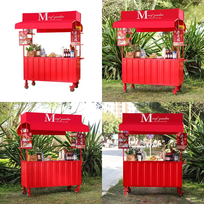 Food Snacks With Iron - Wrought Iron Food Cart Outdoor Snack