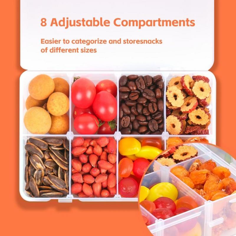 8 Grid Snackle Box Container C - Food Snacks With Iron recension och pris