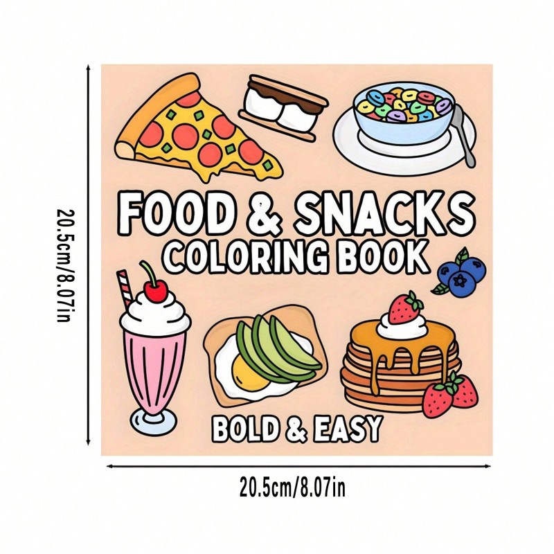 New Food & Snack Themed Colori - Food Snacks Drawing recension och pris