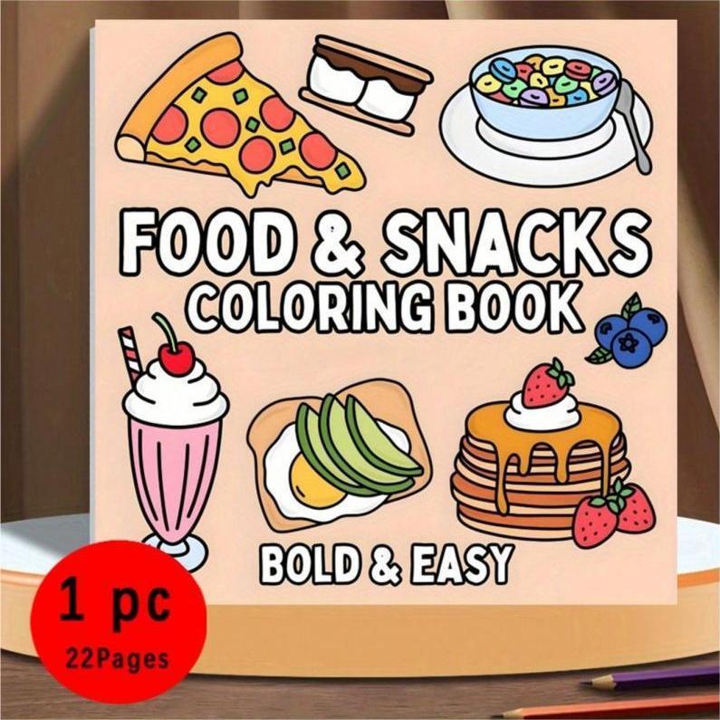 New Food & Snack Themed Colori - Food Snacks Drawing recension och pris