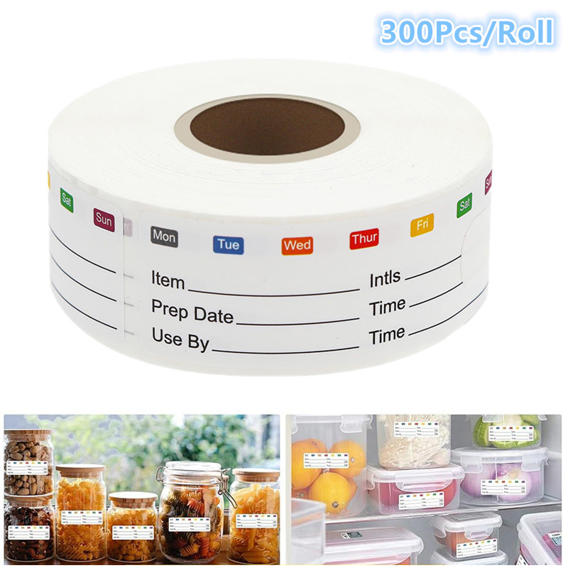 300Pcs/Roll Kitchen Date Food  - Snacks Food Labels recension och pris