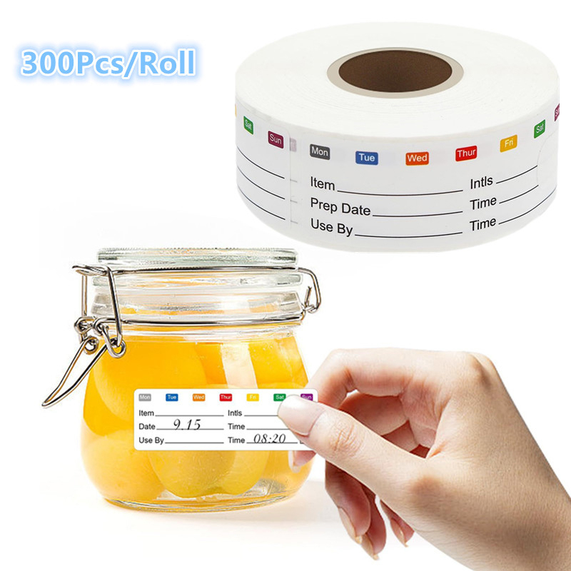 300Pcs/Roll Kitchen Date Food  - Snacks Food Labels recension och pris