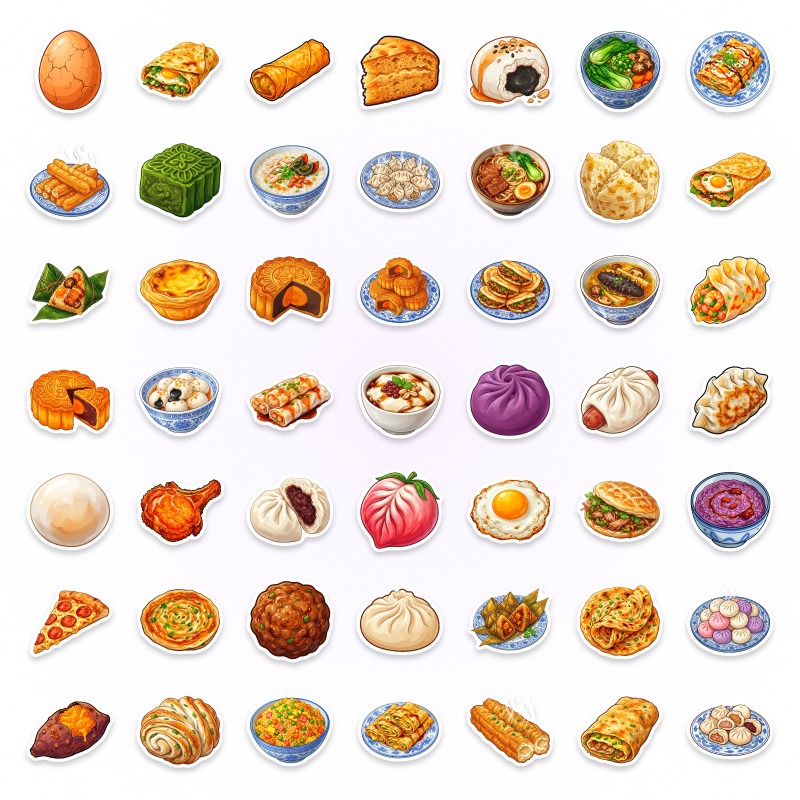 50pcs Chinese Food Diary, Non- - Food Or Snacks recension och pris