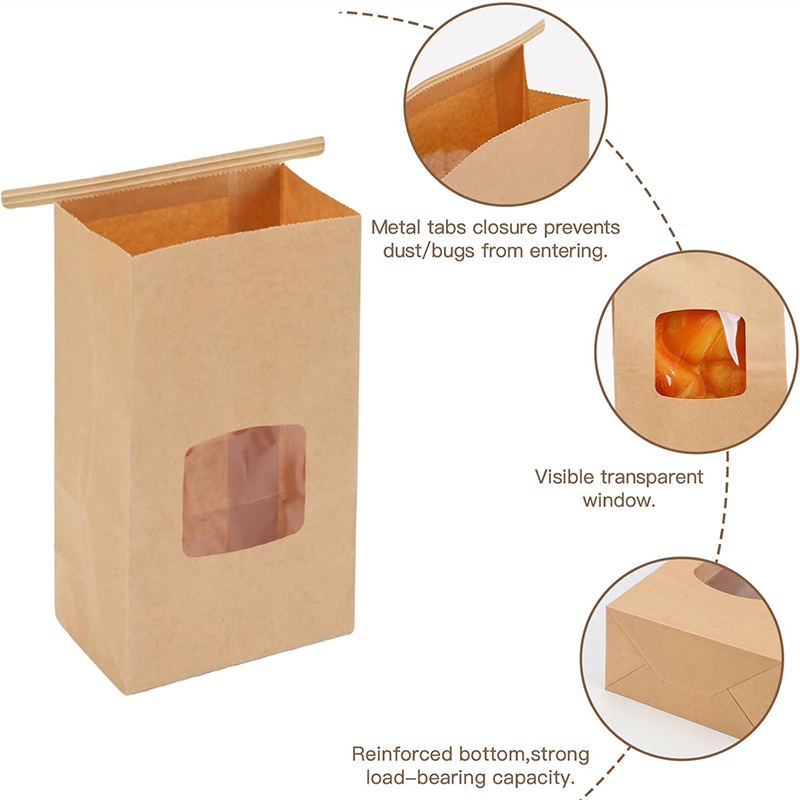 10Pcs Bakery Bags, Window Seal - Food Or Snacks recension och pris