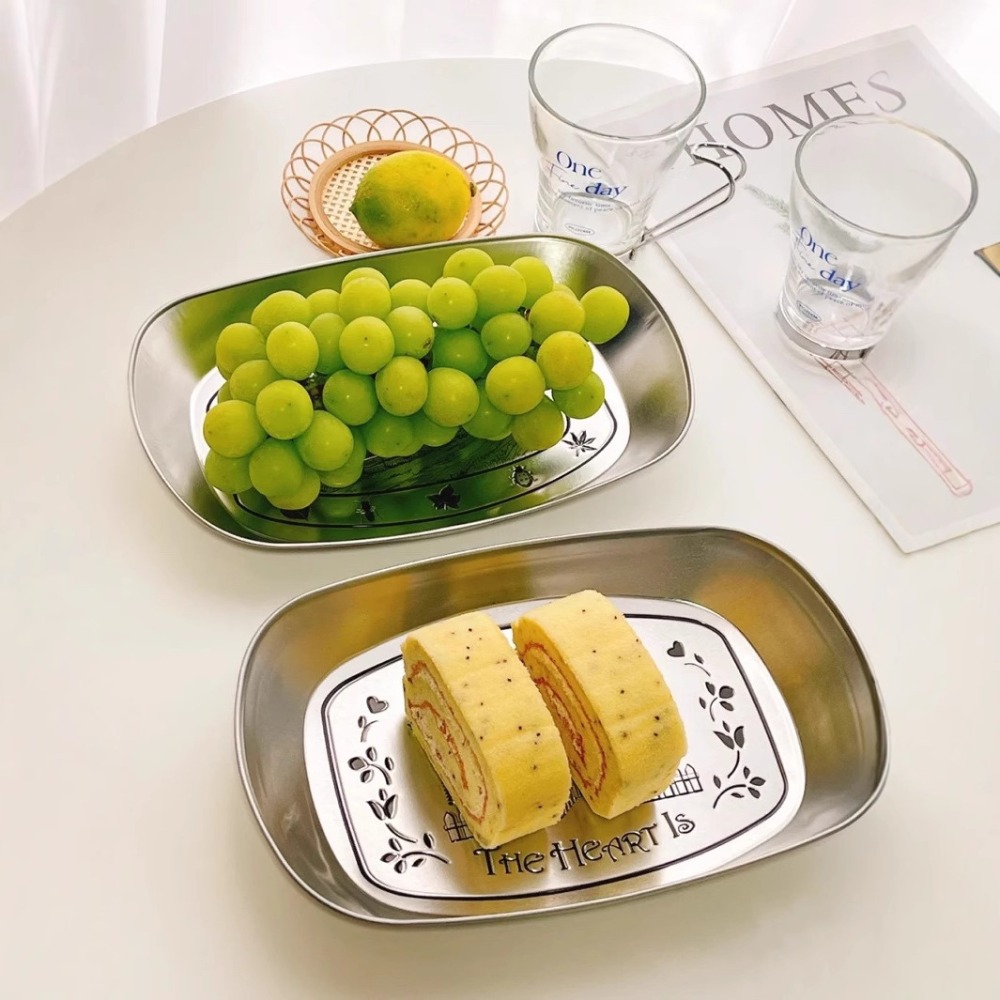 2PCS Vintage American Tin Tray - Food Snacks For Picnic recension och pris