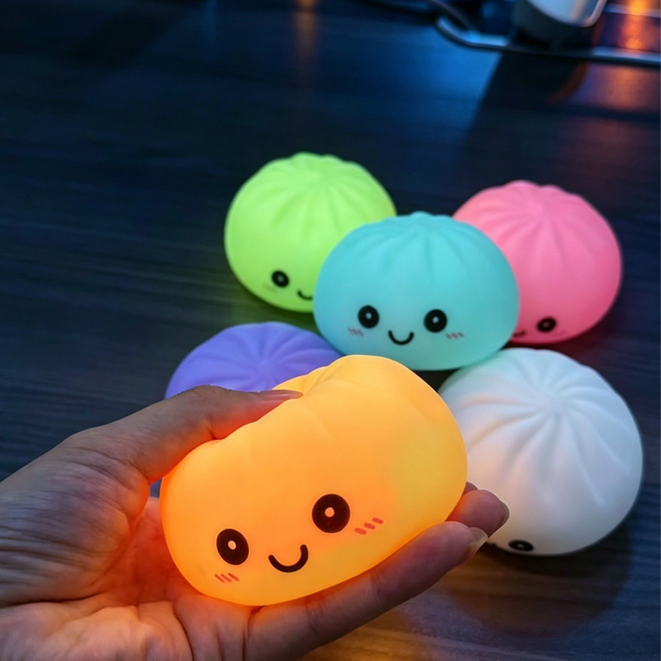 Aesthetic LED Bun Night Light, - Food Grocery Snacks recension och pris