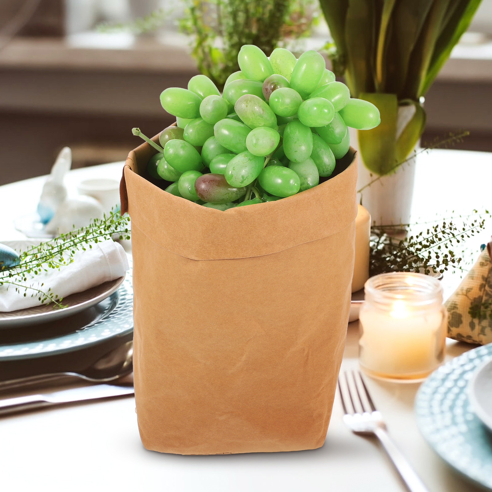 Kraft Paper Bags for Food Stor - Food Grocery Snacks recension och pris