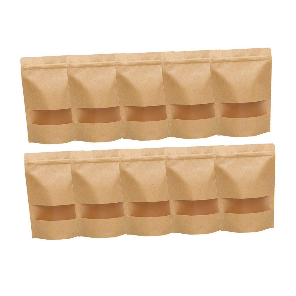 50Pcs Food Grade Kraft Stand U - Snacks Food Usa recension och pris