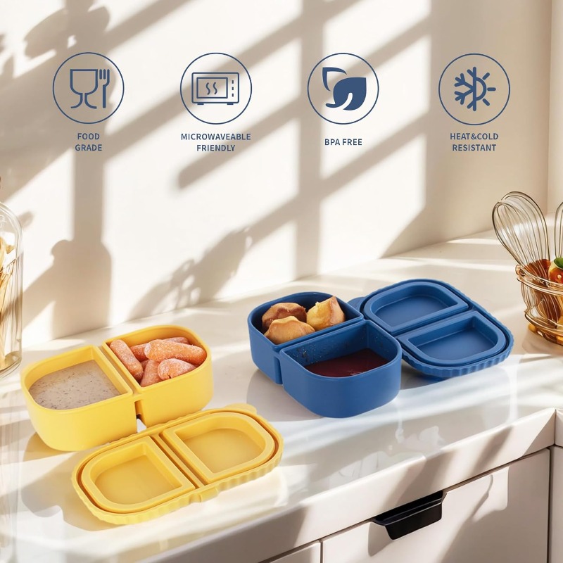 Reusable Silicone Snack Contai - Food Snacks For Picnic recension och pris