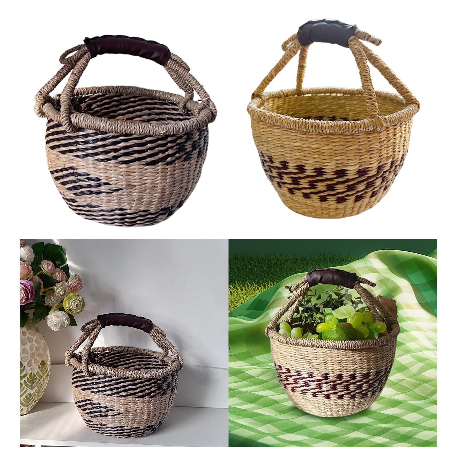 Handwoven Picnic Basket Multif - Food Snacks For Picnic recension och pris
