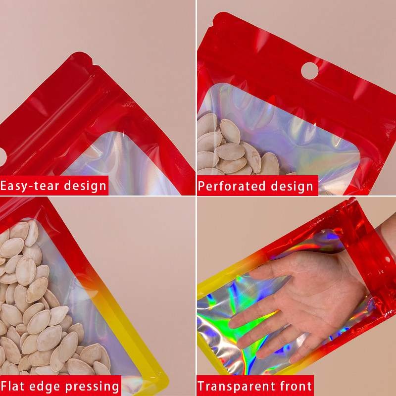 Holographic Color Square Zippe - Snacks Food Usa recension och pris