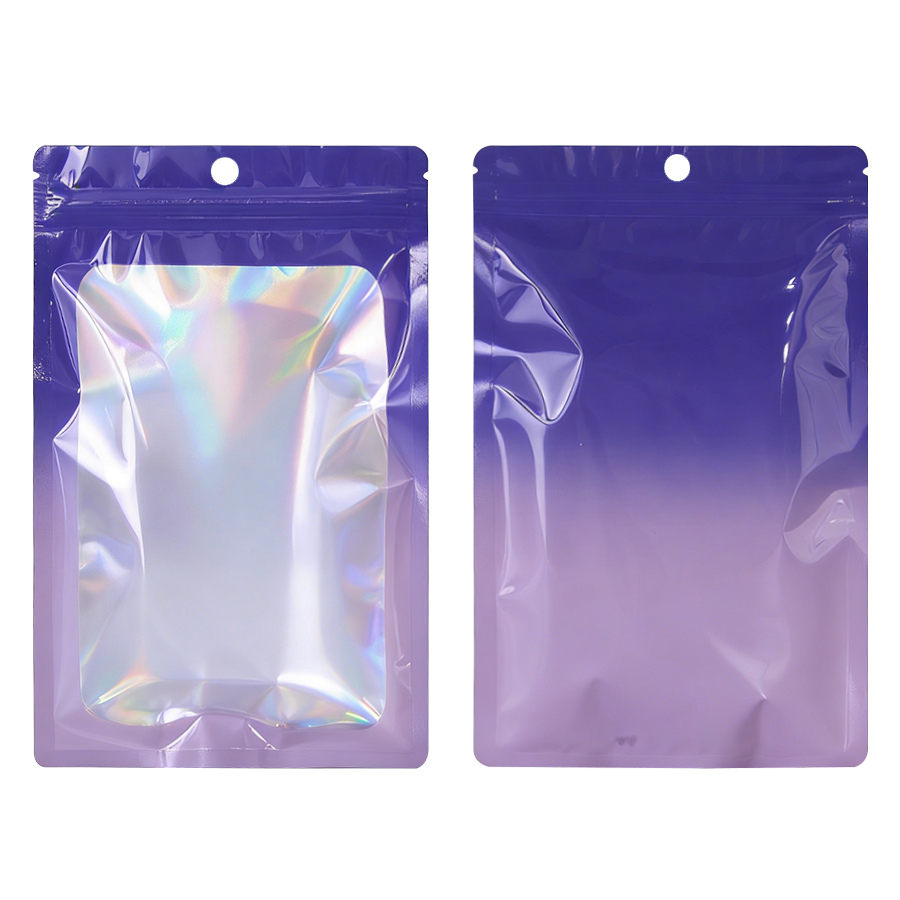 Holographic Color Square Zippe - Snacks Food Usa recension och pris