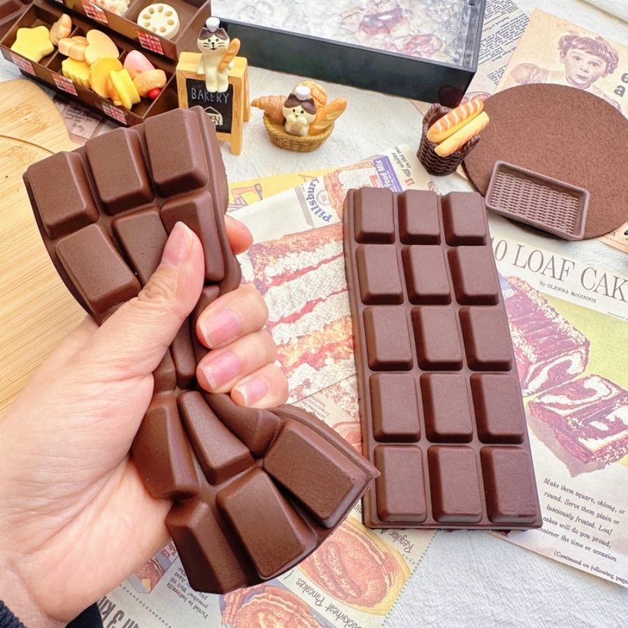 Squishy Simulated Chocolate Sq - Food Grocery Snacks recension och pris