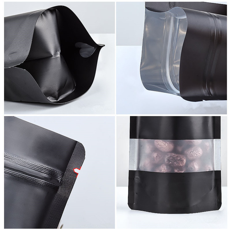 100PCS Stand-up Matte Black Al - Food Or Snacks recension och pris