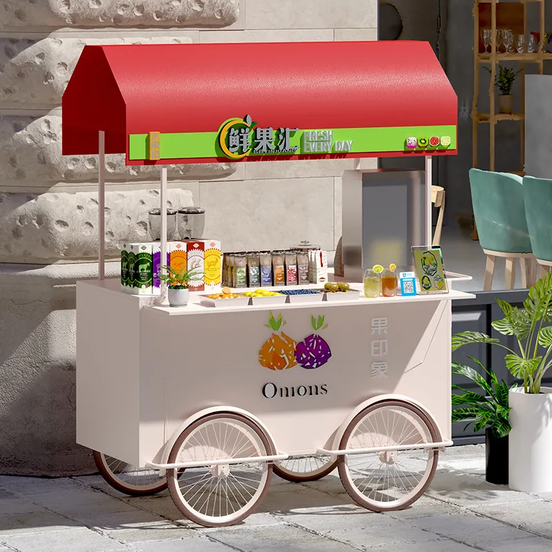 Portable Wrought Iron Food Car - Food Snacks With Iron recension och pris