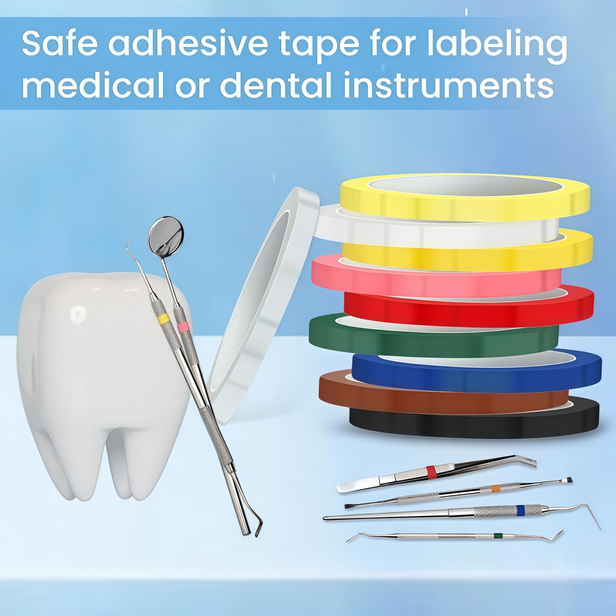 1 Roll Dental Instruments Tape - Candy Sour Strip recension och pris