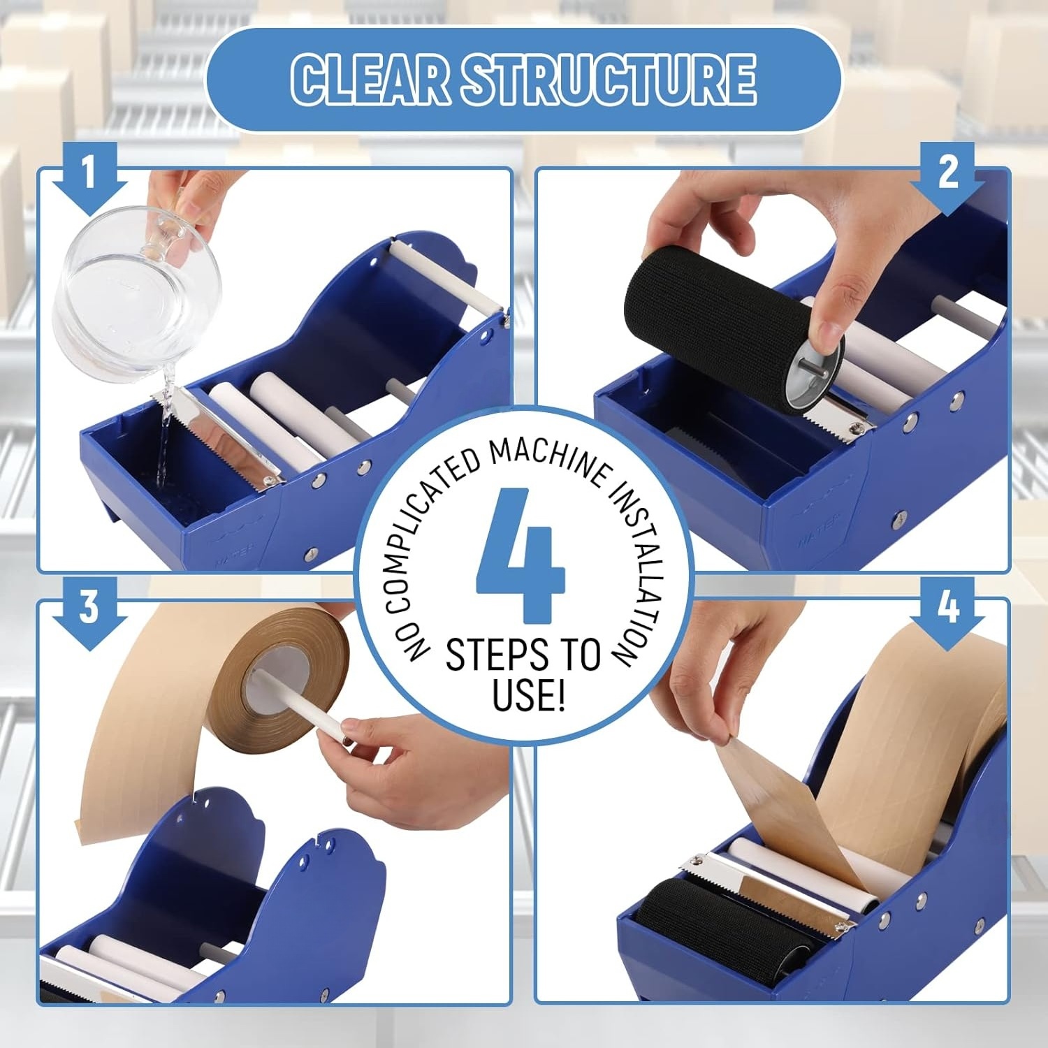 Water-Activated Tape Dispenser - Candy Sour Strip recension och pris