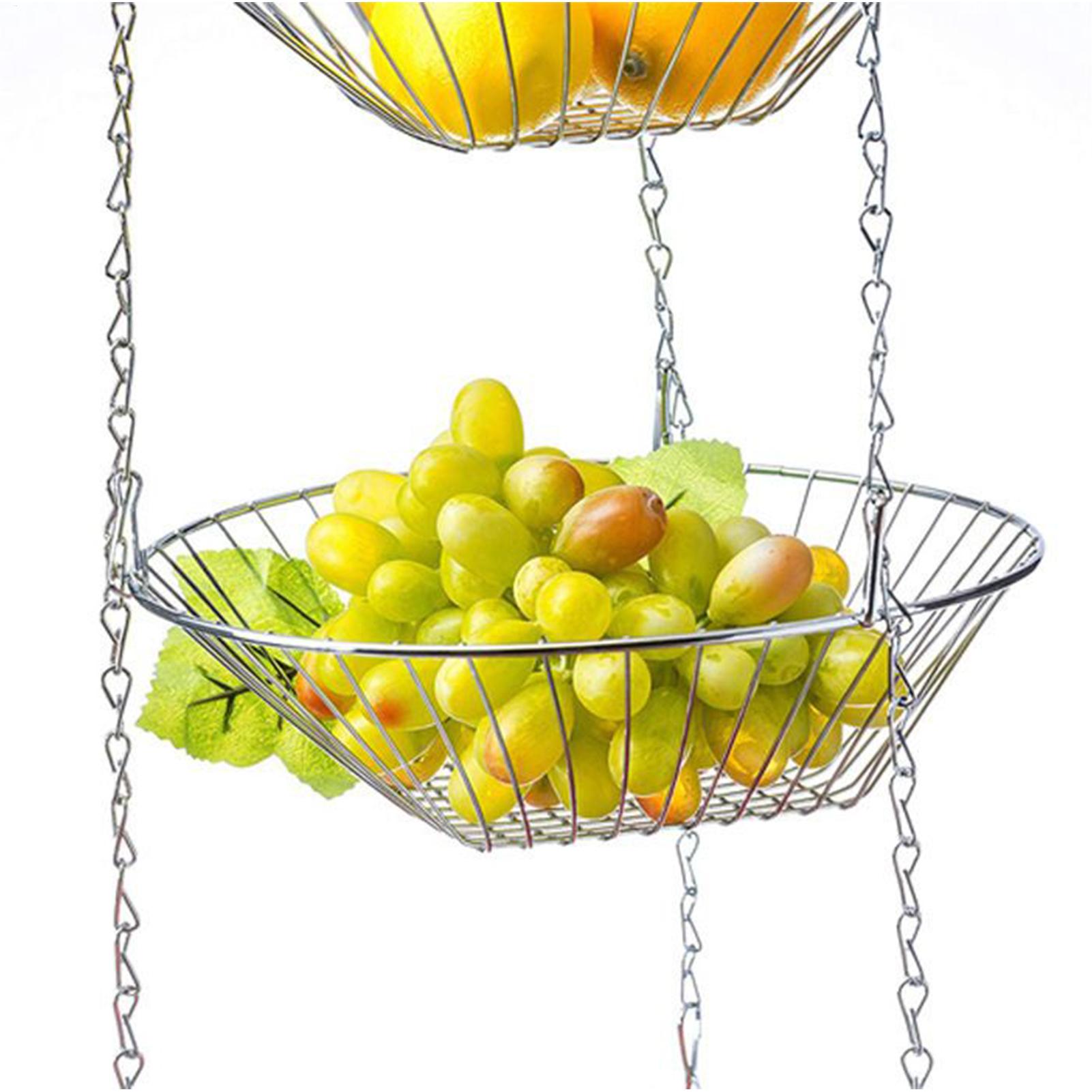 Fruit Basket 3-Tier Iron Holde - Food Snacks With Iron recension och pris