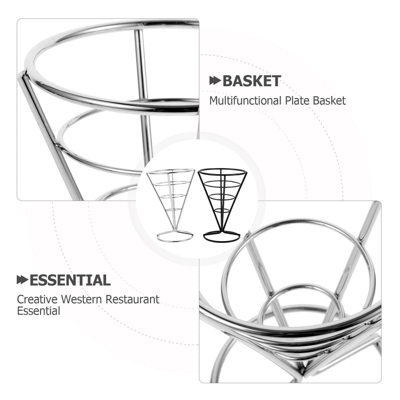 2Pcs French Fries Basket Iron  - Food Snacks With Iron recension och pris