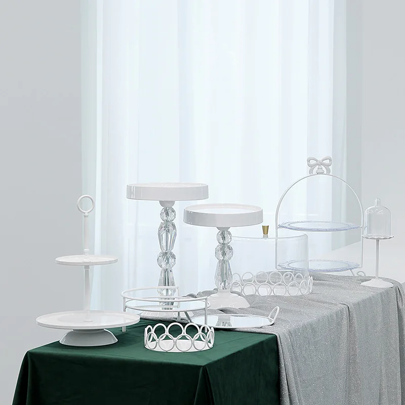 White cake tray wrought iron c - Food Snacks With Iron recension och pris