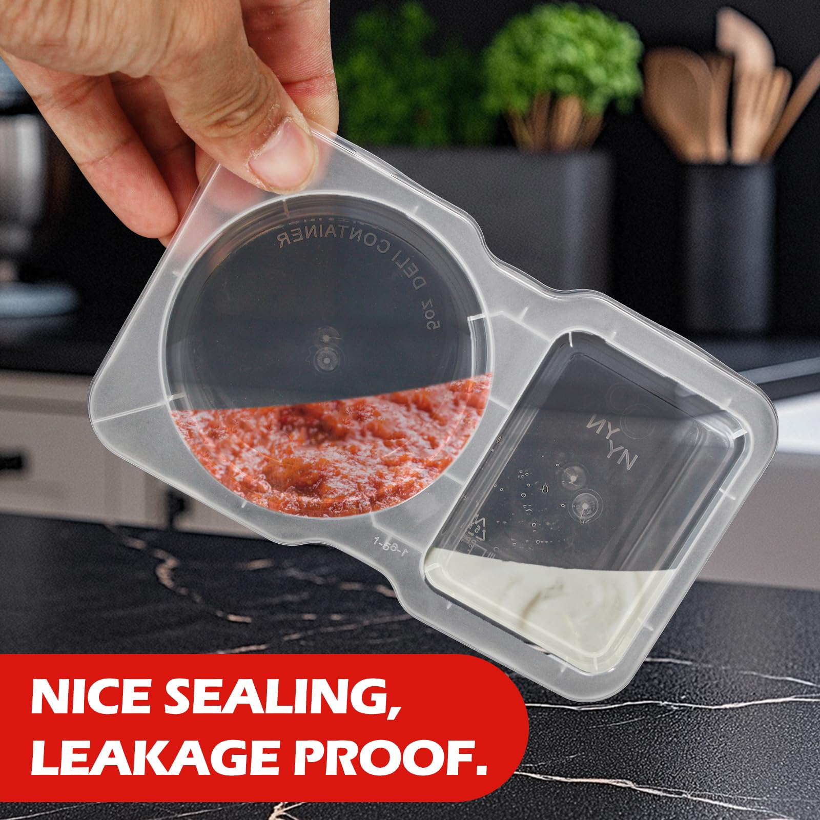 Reusable Plastic Sauce Contain - Food Snacks For Picnic recension och pris