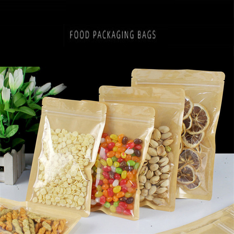 Brown One Side Clear Resealabl - Food Or Snacks recension och pris