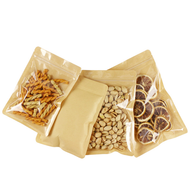 Brown One Side Clear Resealabl - Food Or Snacks recension och pris