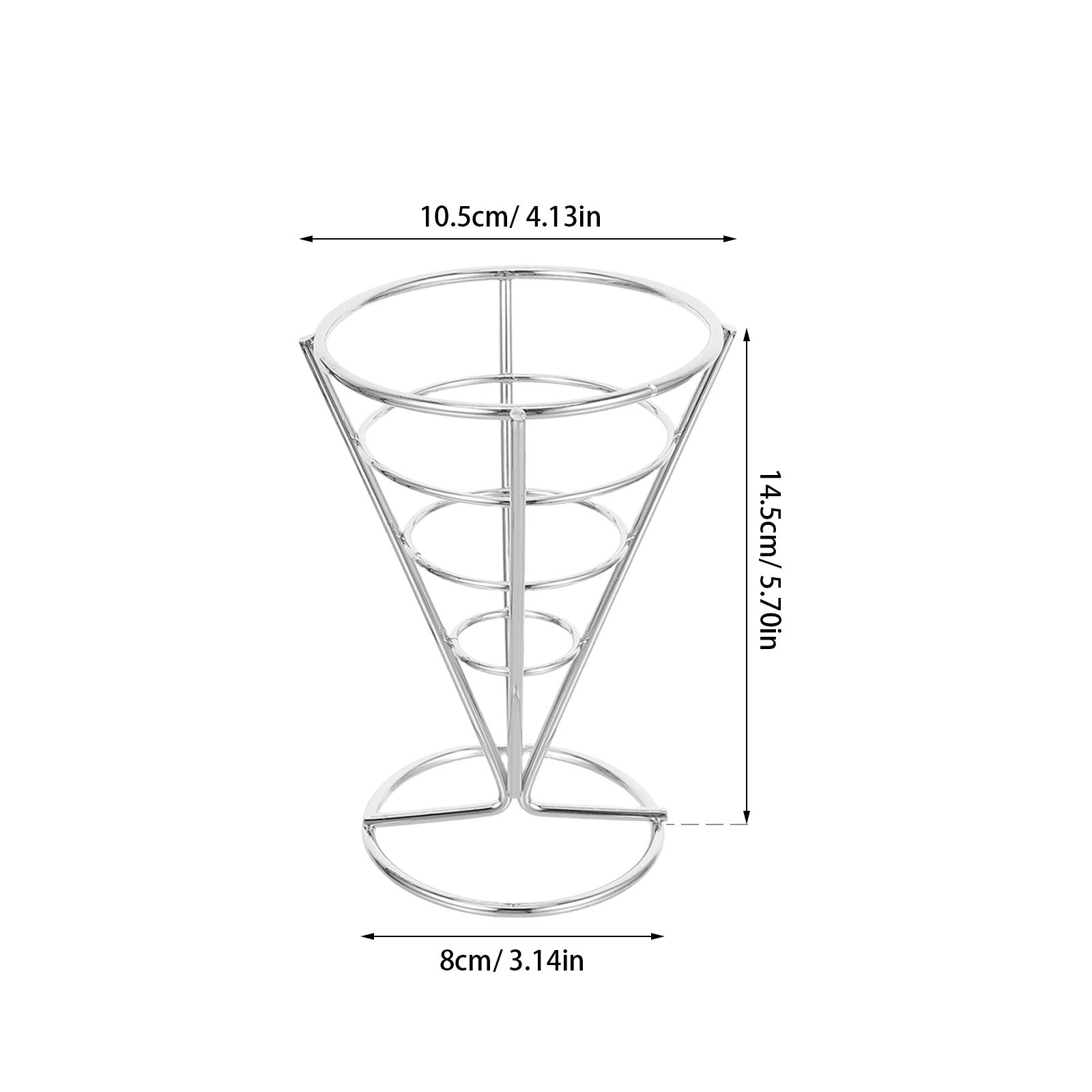 4Pcs Cone French Fry Holder Ir - Food Snacks With Iron recension och pris